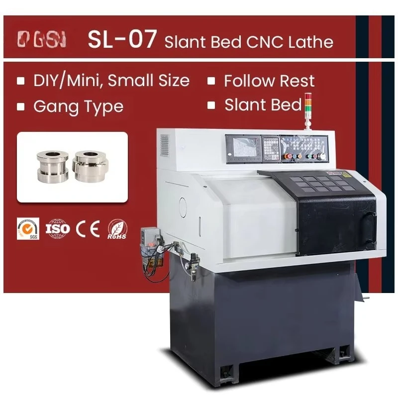 High Precision CNC Turning Center Small Slant Bed Mini CNC Lathe
