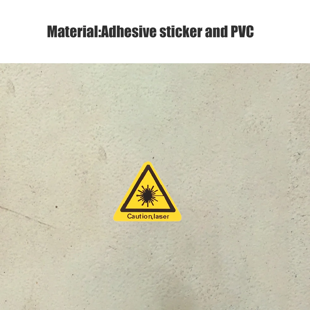 30 Pcs Safety Signs Decal Stickers Lighting Security Bright Caution Warning The Pvc Direct Decals