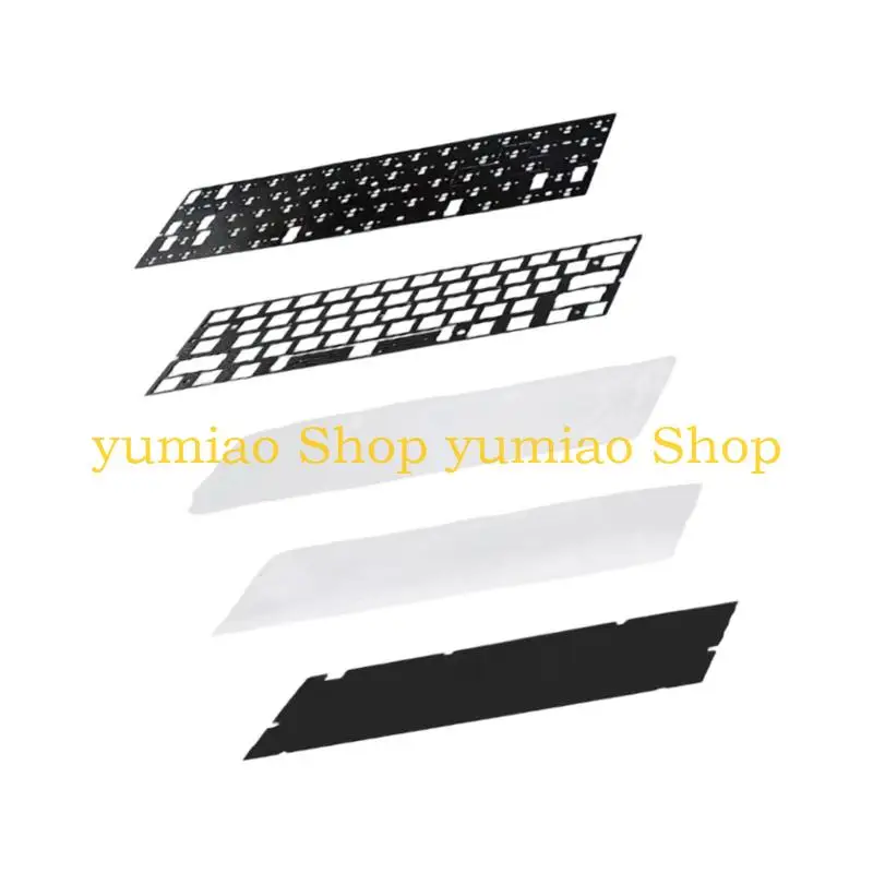 587B Aluminum 60% Keyboards Carbon Fiber Positioning Plate for 60HE