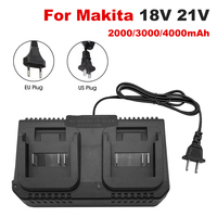New 3A Lithium Battery Fast Charger 2 Way Power Tool Battery Charger EU/US Plug For Makita 18V 21V Battery BL1415/1815/1830/1850