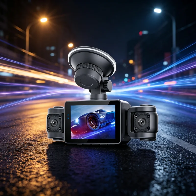 FHD 1080P Dashcam for Cars 4 Channel Black Box WiFi Driving Camera Night Vision Loop Recording 24H Parking Monitor Reverse Image