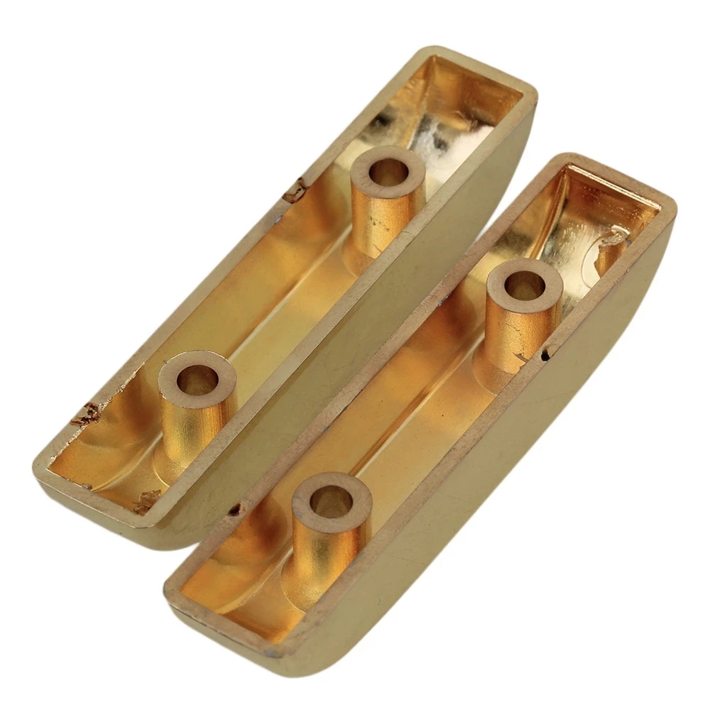 2Pcs Golden Plastic Guitar Thumbrest for PB/JB Electric Bass Music Style