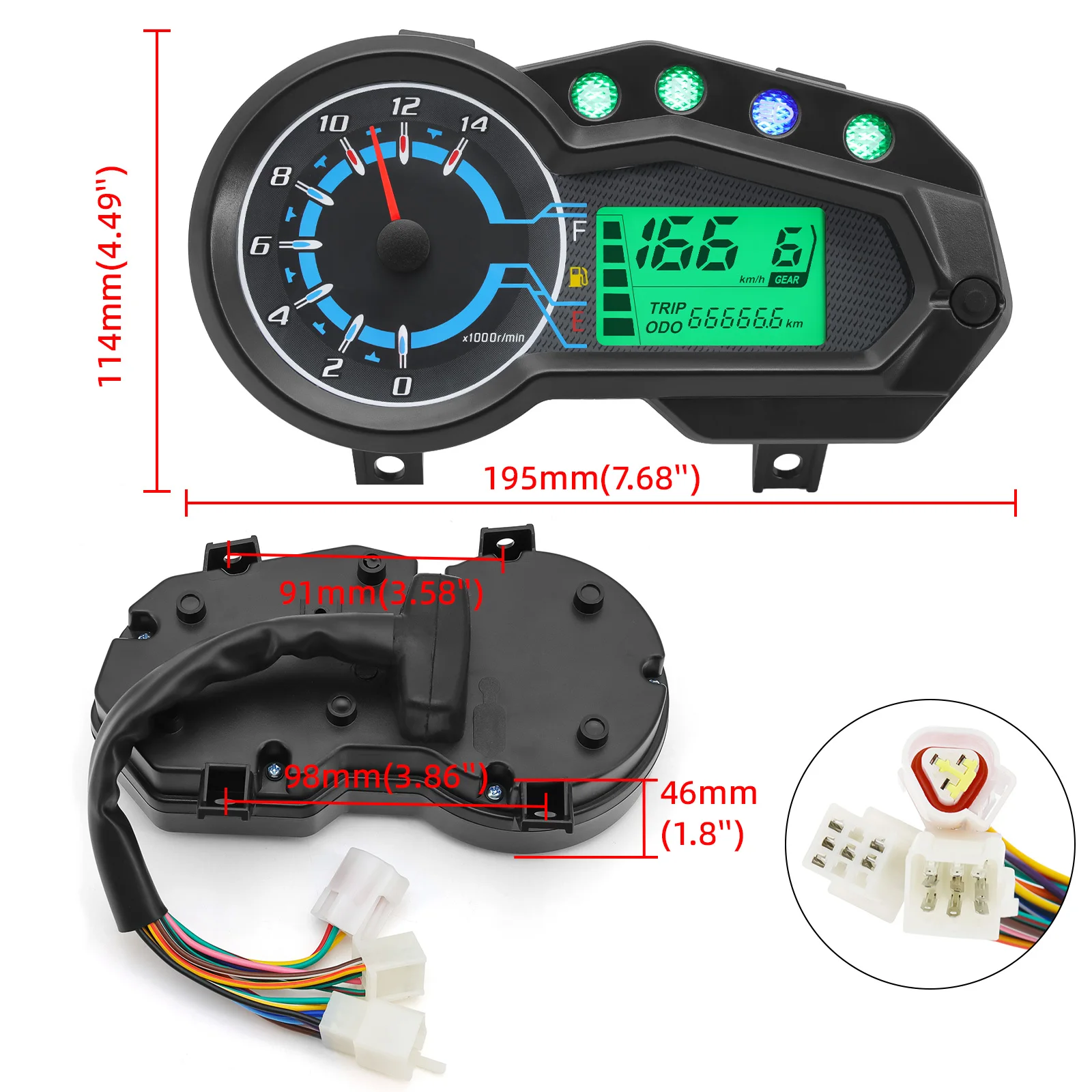 Newest Motorcycle Instrument R - Motorcycle Gear Levels recension och pris