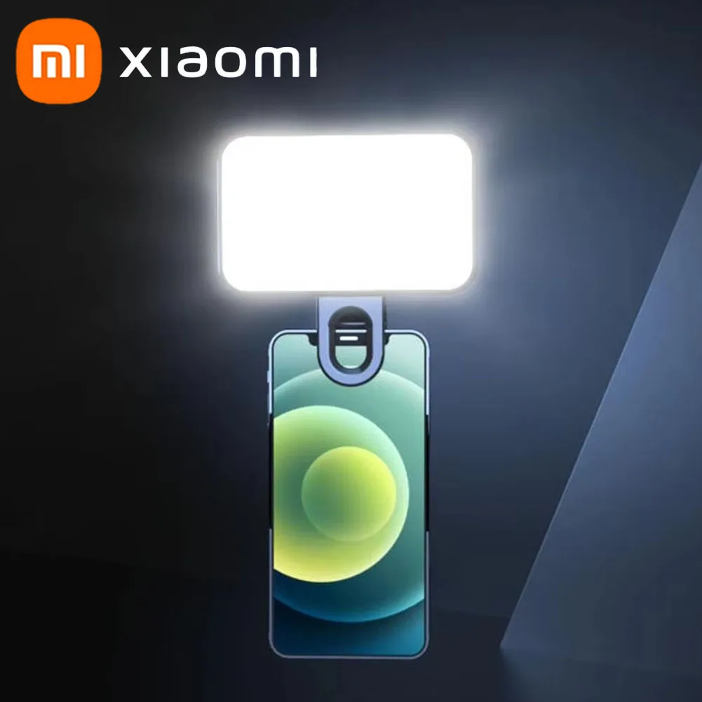 

Перезаряжаемый заполняющий светильник для селфи Xiaomi, 3 цветовых режима, регулируемая яркость, светодиодный светильник на клипсе для мобильных телефонов и компьютеров ﻿