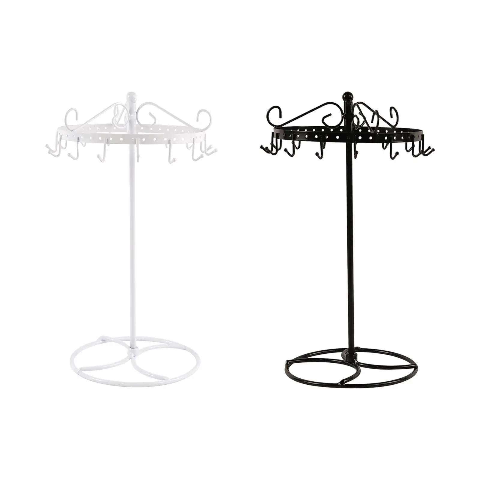 Necklace Holder Metal Jewelry Display Stand Rotating Necklace Organizer for Pendant