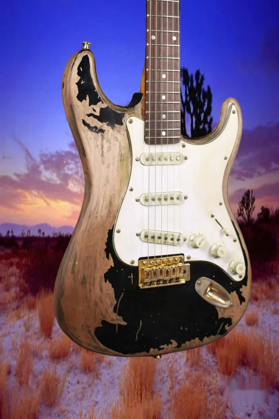 

2026 HOT John Black 1 Guitar Alder Body Rosewood Fretboard Gold Hardware