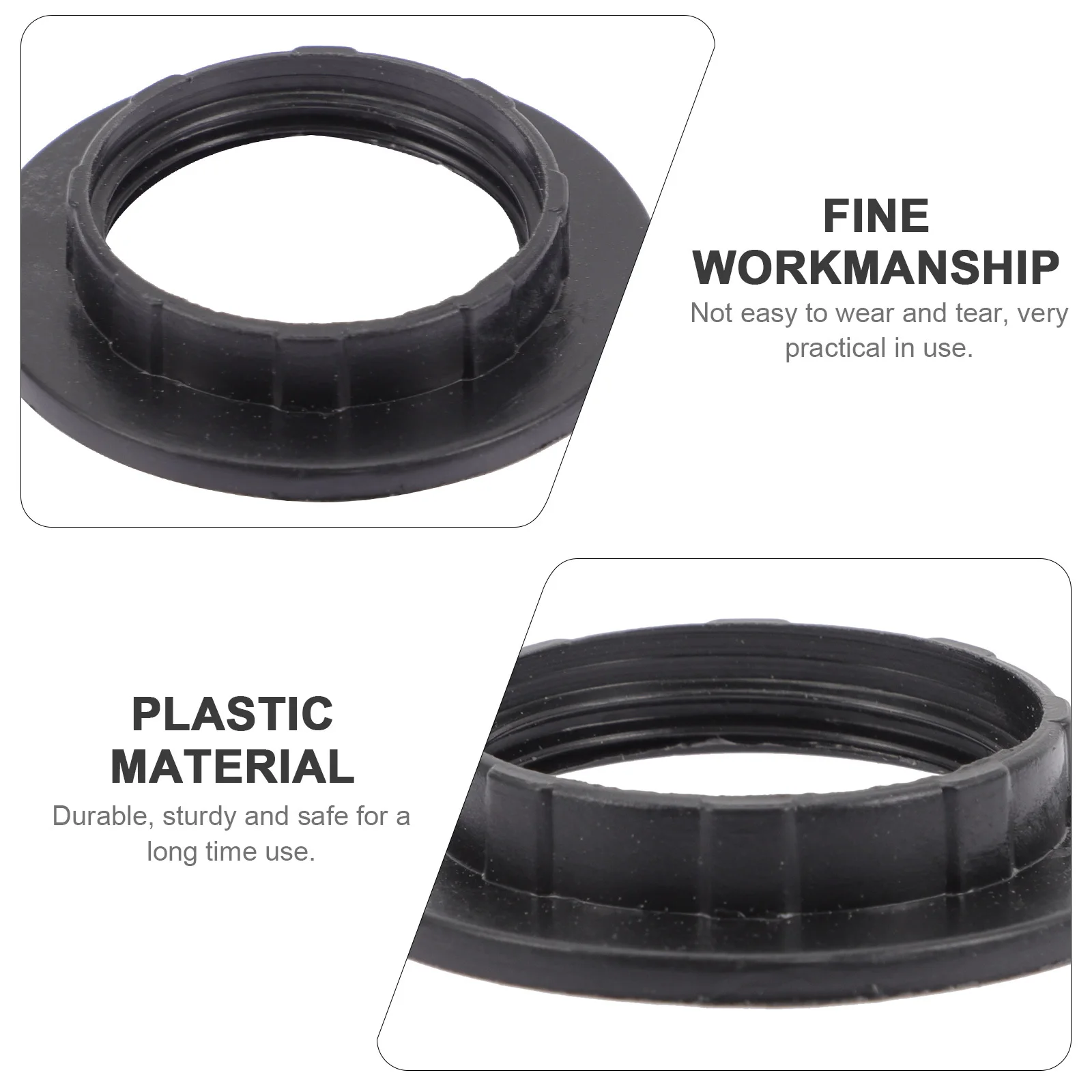 

40 шт. пластиковых колец для светильников премиум-класса, прочные, с изоляцией, устойчивые к ржавчине, тонкая работа, для плафонов светильников