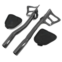 Manillar de bicicleta de carretera de fibra de carbono, manillar de apoyo de carretera, barras de manillar de bicicleta Aero Carbon TT, barra de prueba TT 3K mate/brillante