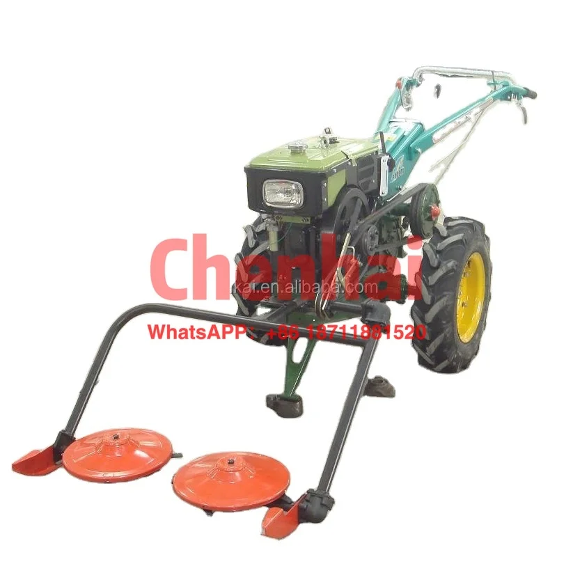 

new type hot selling good quality two wheels Farm Walking Tractor with disc mower