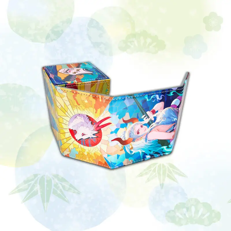 One Piece Yamato OPCG PTCG DTCG bricolage boîte à cartes en cuir de grande capacité épaissi Anime jeu Collection boîte de rangement de cartes