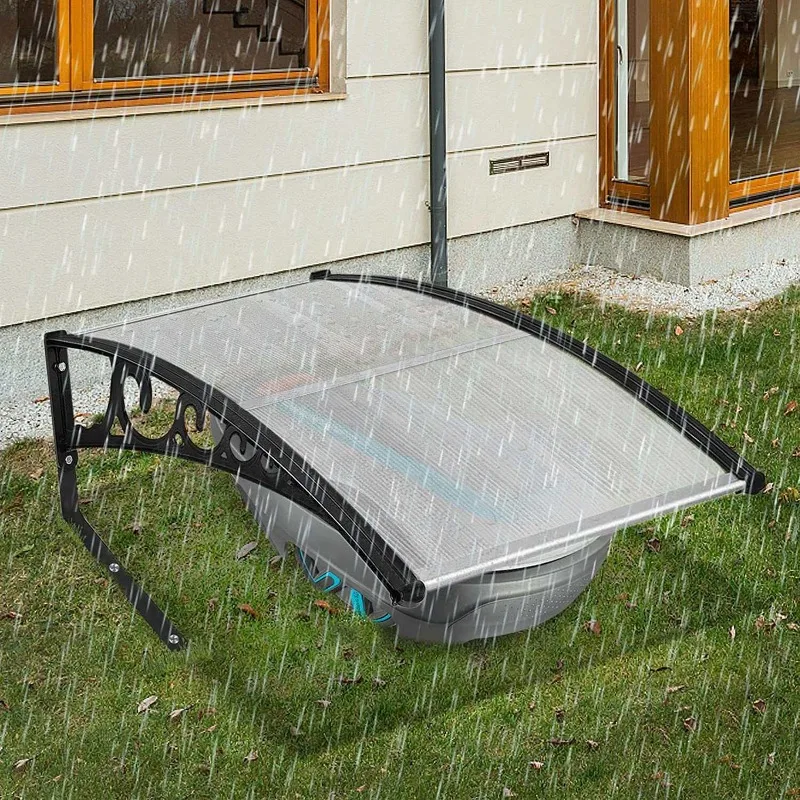 Robotic Lawn Mower Garage Outdoor Shelter Rain Hail UV Resistant Sun Canopy for Charging Station