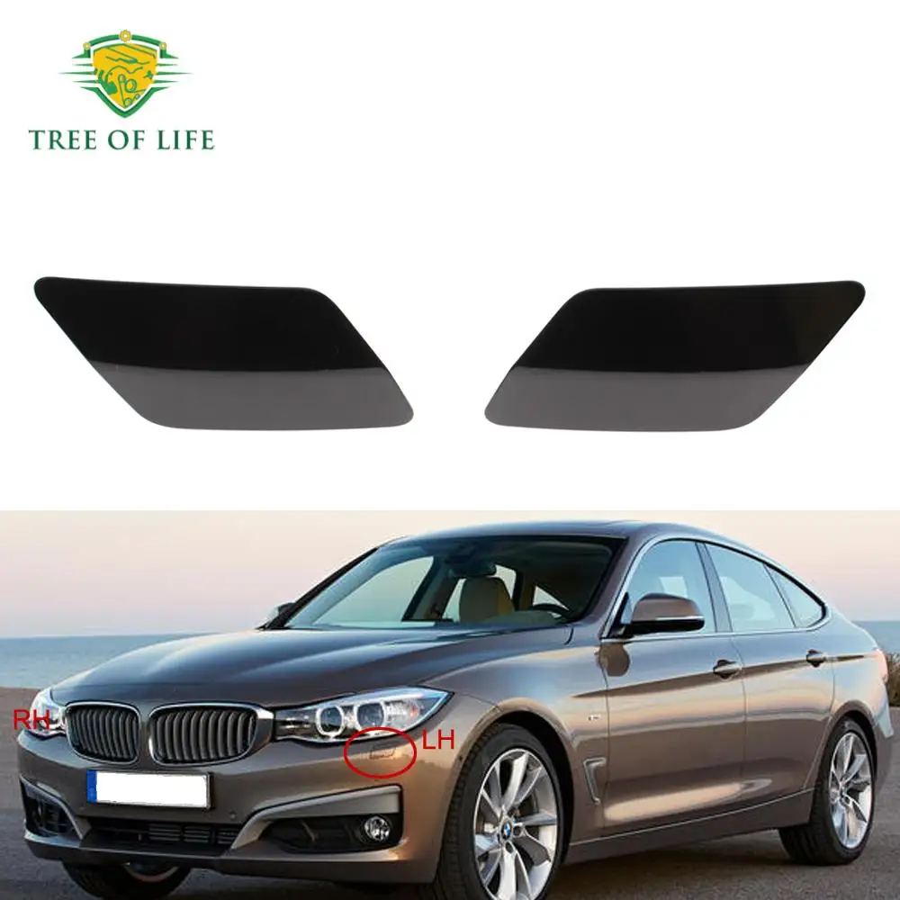 Front Bumper HeadLight Lamp Washer Spray Cleaning Actuator Cover Cap For BMW 3 Series F34 GT LCI 16-20 51117371847 51117371848