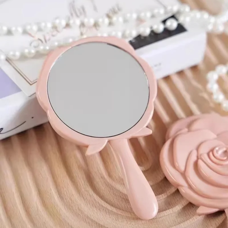 1-20Set Pink Rose Flowers Makeup Mirror Pocket Thank You Card Bridal Shower Souvenir Gifts Wedding Favors for Guests Party Decor view 4