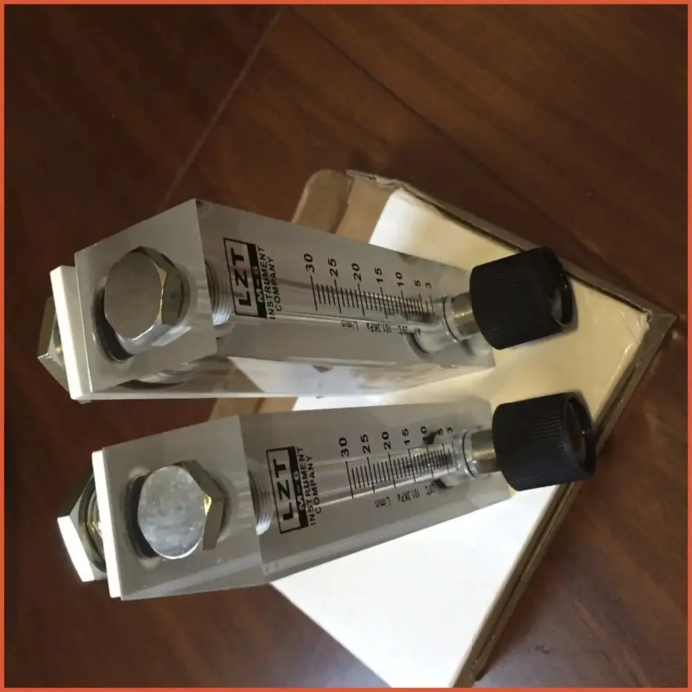 LZT-6T 0.5-5 L/min Square Panel Type Gas Flowmeter Air Flow Meter rotameter LZT6T Tools Flow Measuring