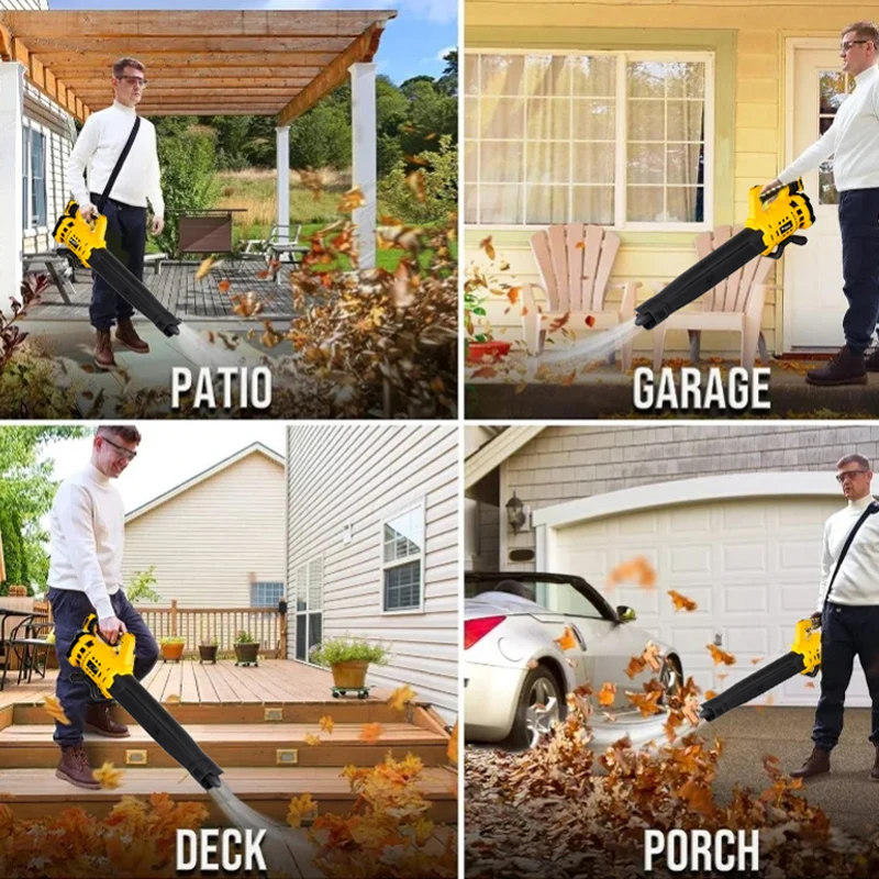 Electric Goddess Cordless Air Blower Brushless Handheld Leaf Hair Drier Courtyard/Home Power Tool For Dewalt 21V Battery ﻿ ﻿