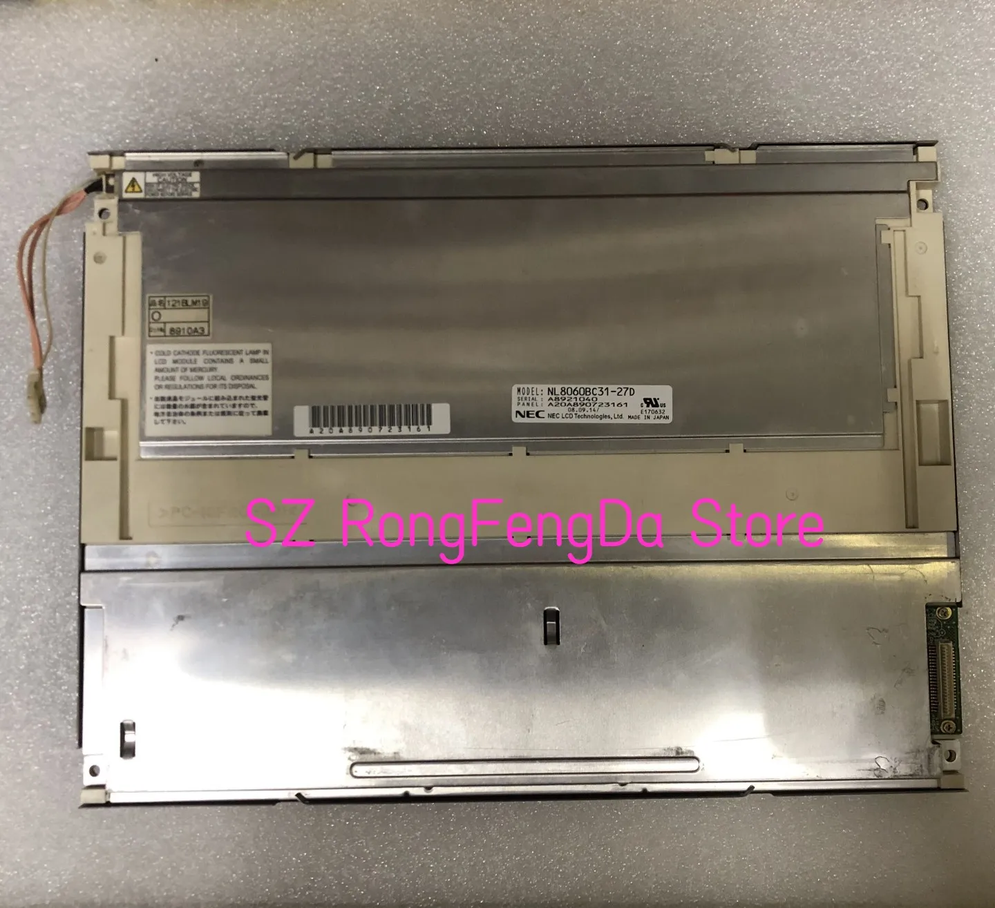 

NL8060BC31-27D 121BLM19 12.1 inch 800*600 LCD Display Screen for Industrial Equipment