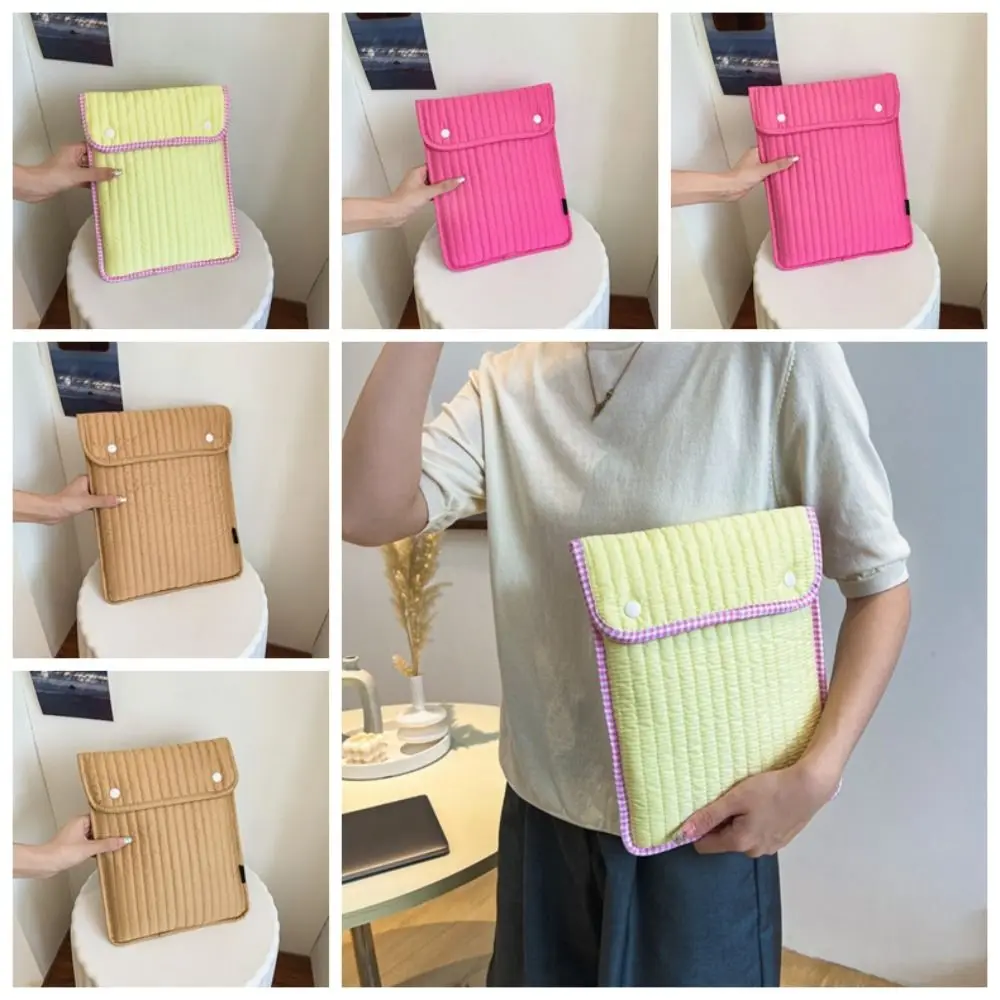 

11/13 Inch Laptop Clutch Bag Simple Solid Handbag Computer Storage Bag Waterproof File Package Business Briefcase Bag Office