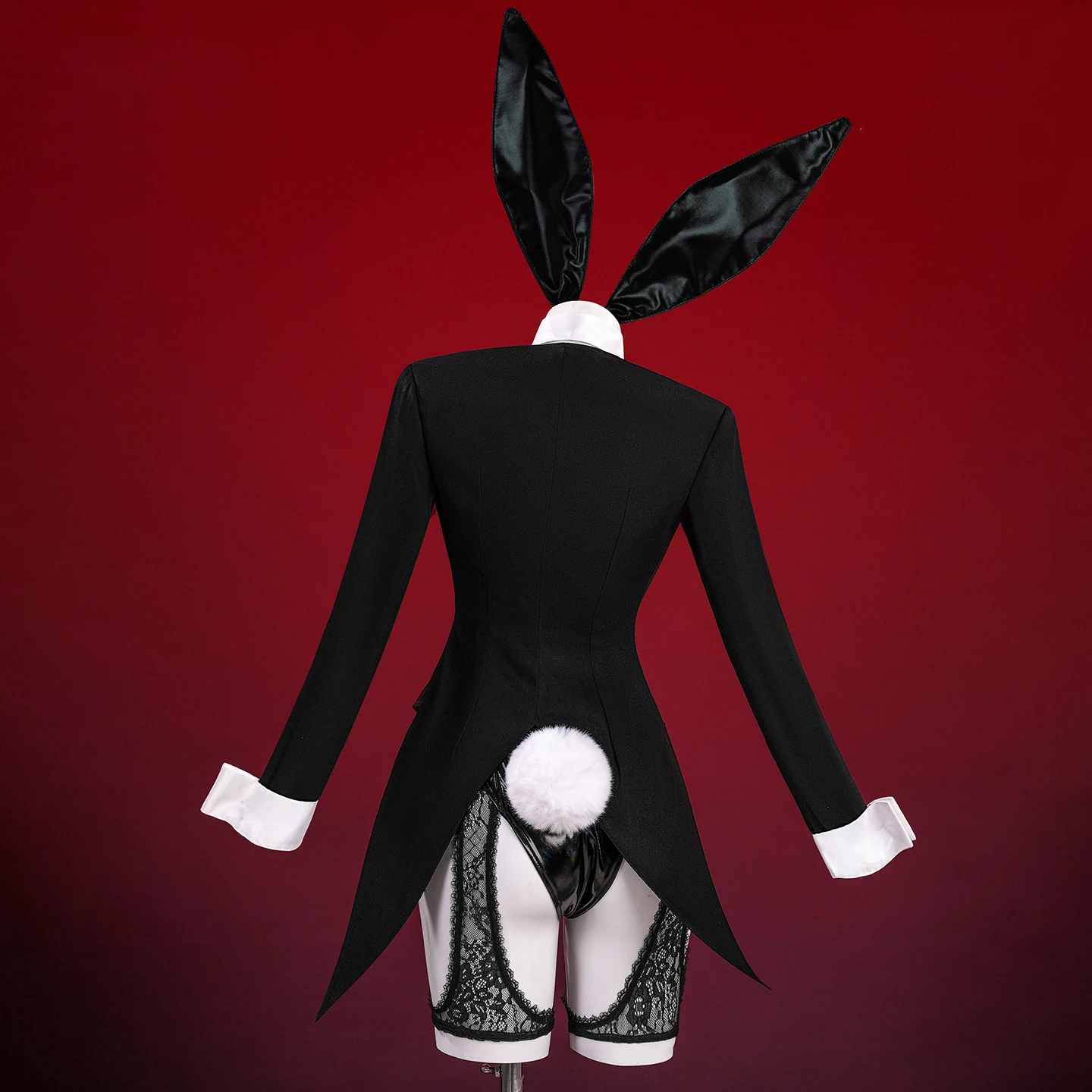 Bunny Girl Kitagawa Marin Cosplay Costume Women Sexy Leather Bodysuit Cute Bunny Girl Uniform Halloween Carnival Perform Clothes - Image 3