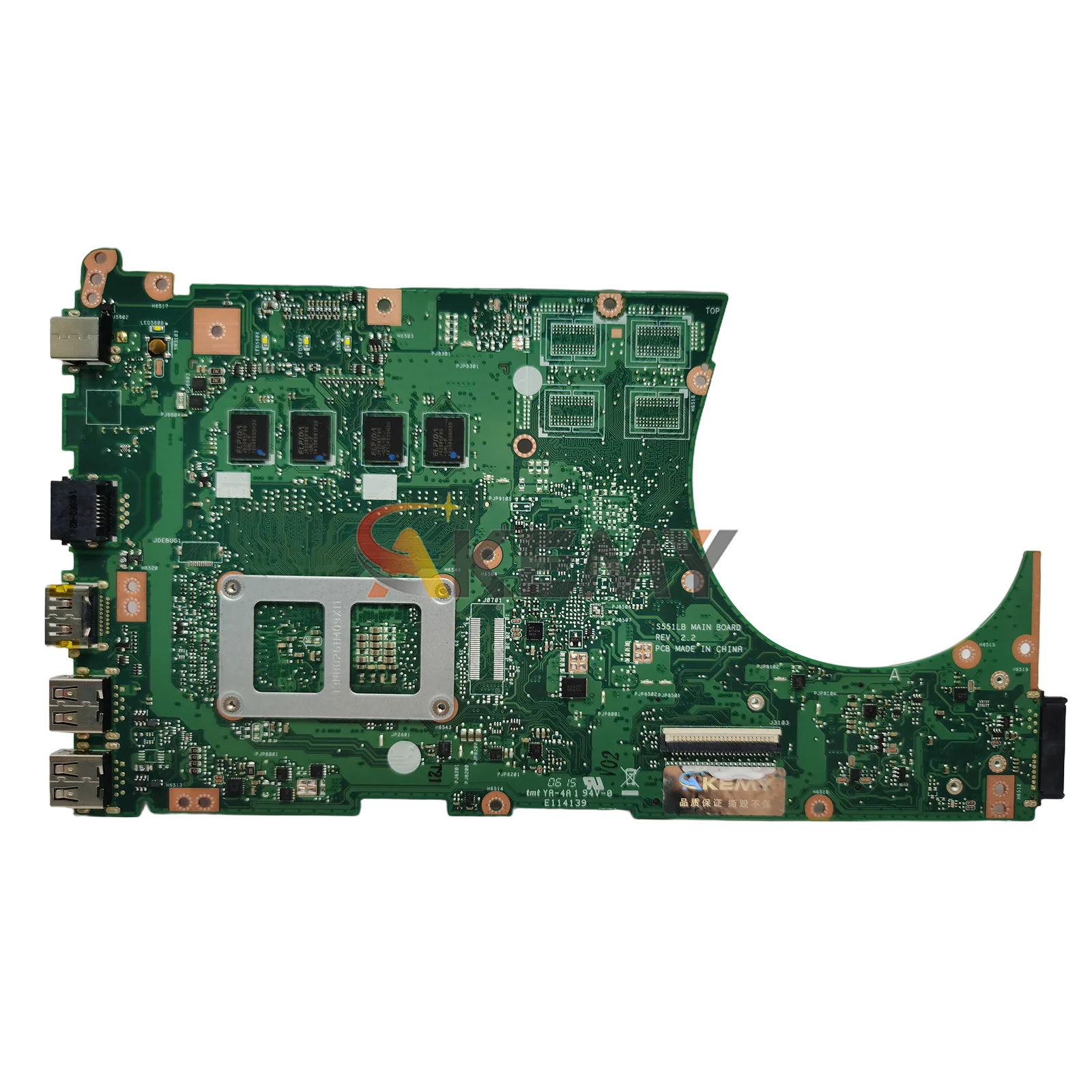 S551LA Laptop Placa-mãe Para ASUS VivoBook S551LB S551L R553L S551LA S551LN Notebook Mainboard Com I3 I5 I7 CPU 100% testes OK