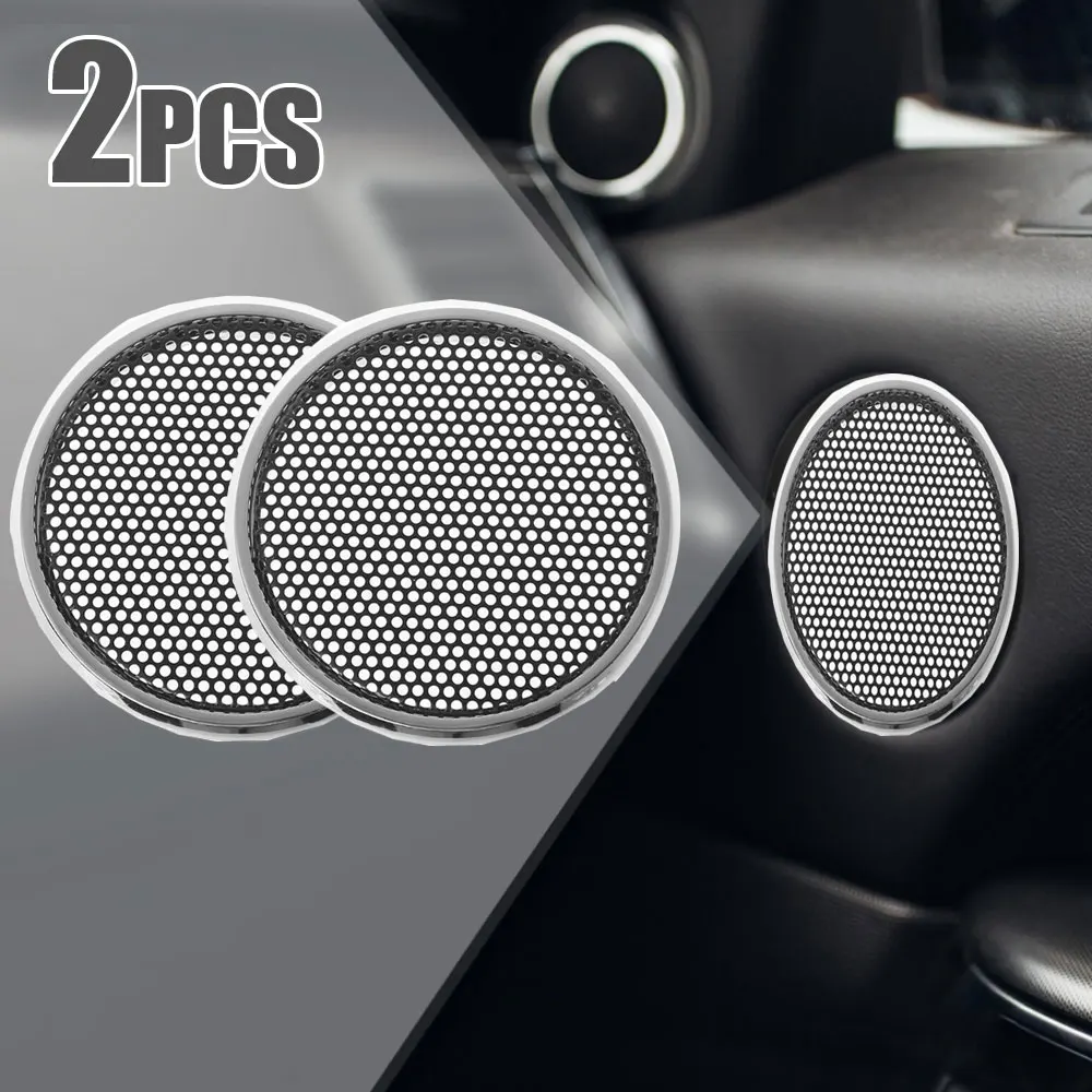 2Pcs altoparlante universale per Auto cerchio decorativo altoparlante per Auto griglia copertura protettiva Auto Audio copertura antipolvere