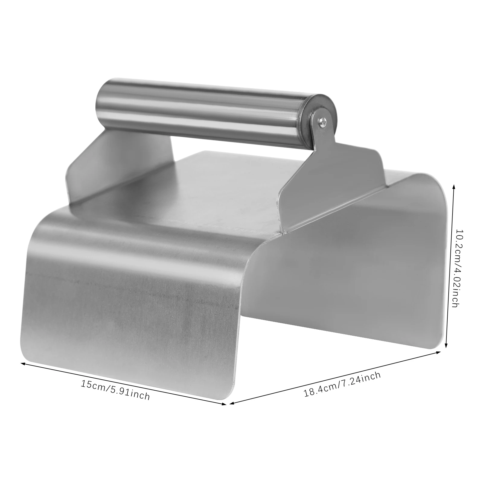 مجرفة كبح المناظر الطبيعية، أداة صنع نموذج أسمنتي على شكل منحدر مع مقبض وسكين معجون، مجرفة كبح الخرسانة للطريق #1