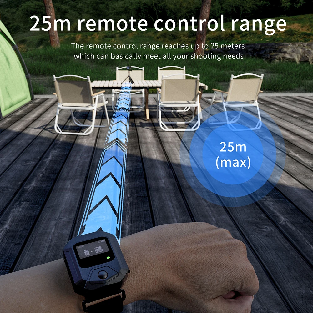 

Wireless Remote Control For DJI Action 5pro Can Control 16device At The Same Time 25m Accessories 25M Shoot Controller Accessory