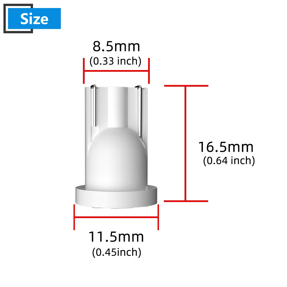 10PCS AC/DC 6V 6.3V DC 12V 24V Led หลอดไฟอาเขต Pinball รถ555 T10 W5W 1206 8 SMD LED สีขาวสีฟ้าสีแดงสีเขียว Amber สีชมพู