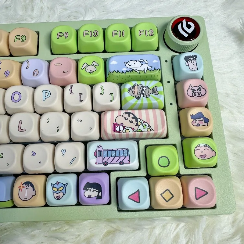 Crayon Shin-chan film and television peripheral cartoon cute keyboard caps student high-looking decorative keycaps Holiday gift