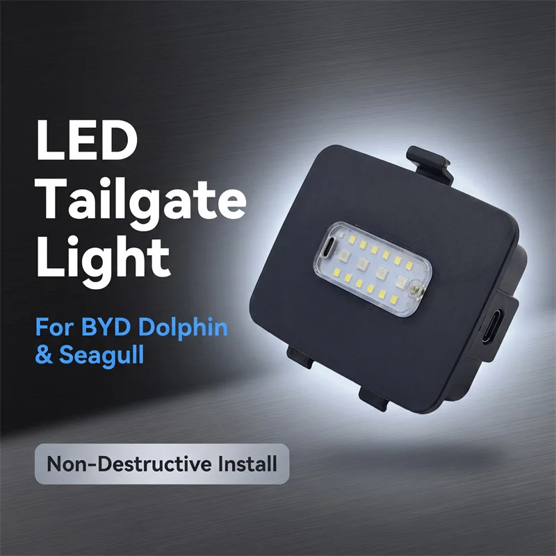 Kofferraumbeleuchtung LED-Heckklappenleuchte für BYD Seagull/Dolphin Mini/Dolphin Surf 2023-2025, Kfz-Innenverkabelung frei – Detail 2