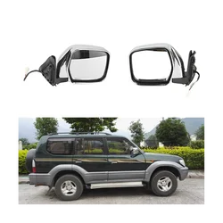 Exterior Door Rearview Side Mirror Assy for Toyota Land Cruiser Prado LC90 1996-2002 5-PINS LH with Heated 87910-60540