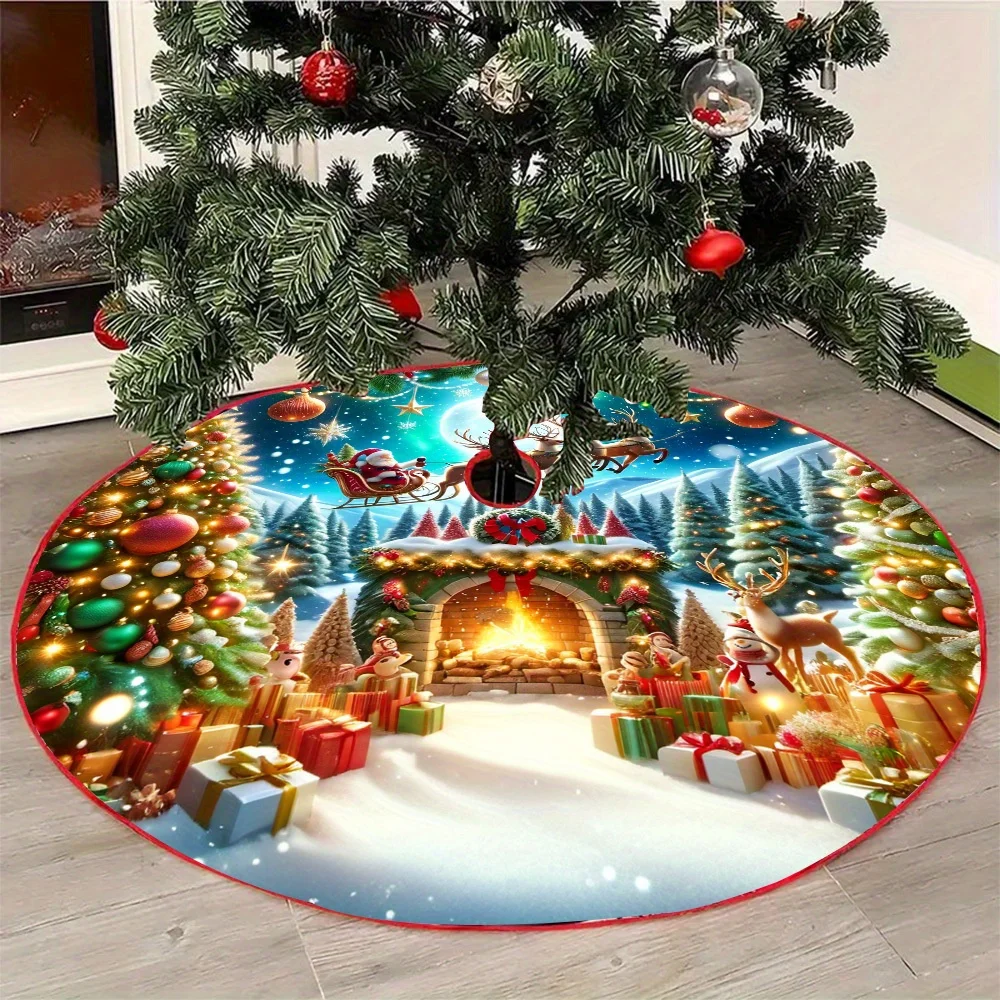 تنورة شجرة عيد الميلاد المجيد من فيكاما، زينة كلاسيكية للعطلات، مثالية لعيد الميلاد والهالوين والاحتفالات للعام الجديد