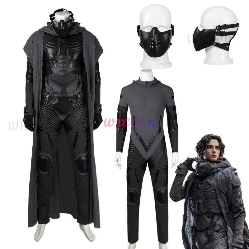 بول أتريدس كوسفريفري زي الرجال درع البدلة ارتداءها عباءة قناع مجموعة كاملة الفيلم زي هالوين كرنفال حفلة تنكر الزي