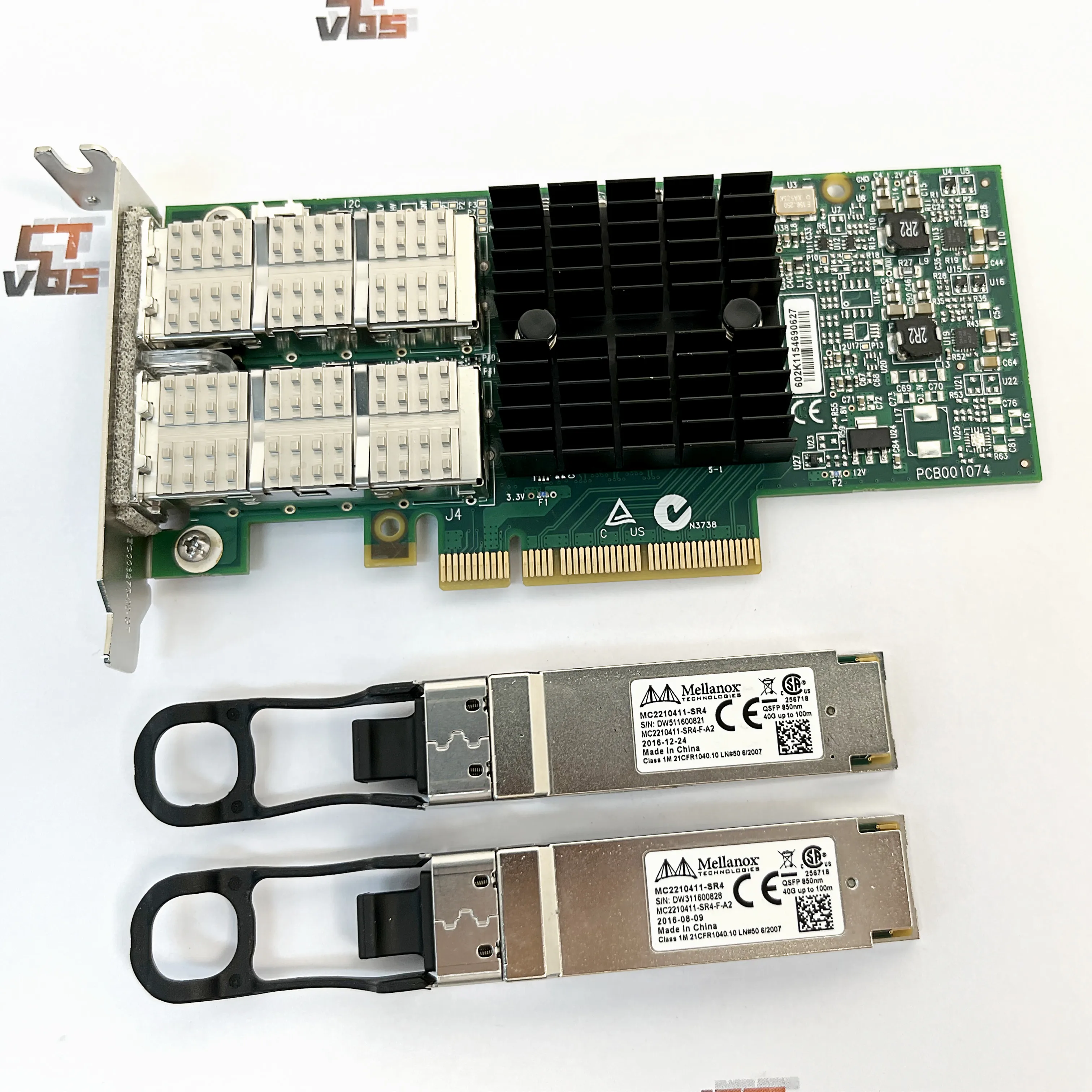 

Mellanox MCX354A-FCBT CX354A ConnectX-3 VPI 40/56GbE Dual-Port QSFP Adapter