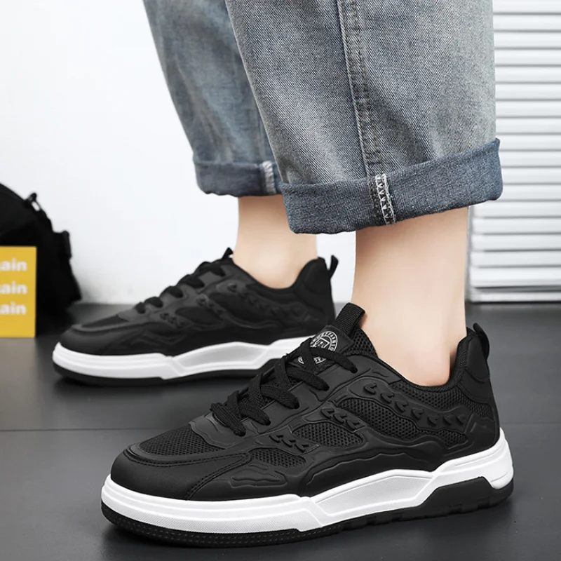 Men's Tennis Shoes Summer Breathable Casual Male Shoes Thick-soled Comfortable Vulcanized Shoes Trendy Student Sneakers for Men