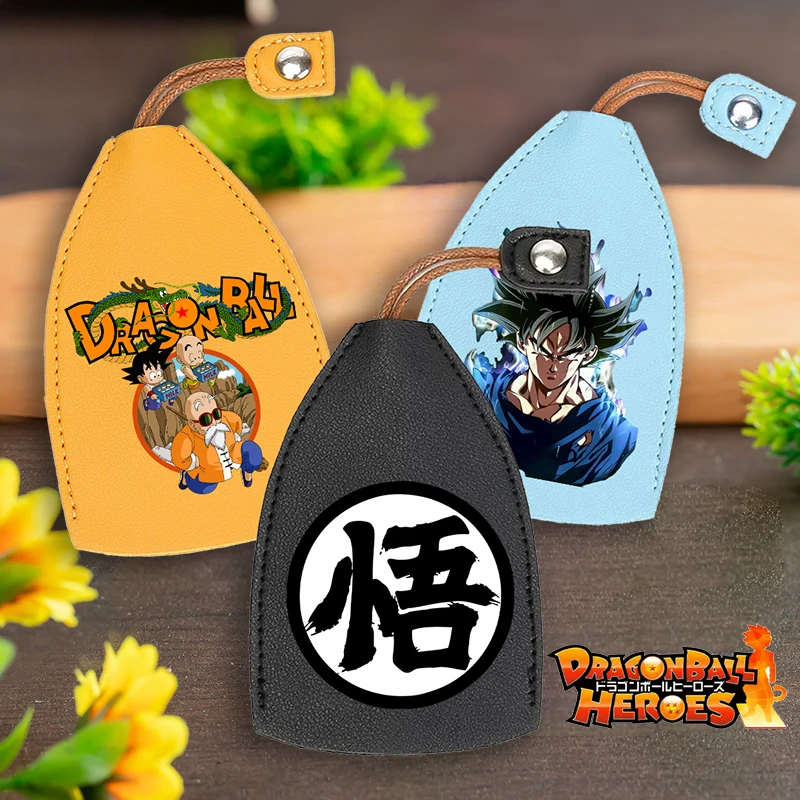 Dragon Ball Leather Keycase Cute Pull Out Car Key Case Cartoon Fashion Anime Wallets Housekeepers Car Keys Holder Kawaii Gifts