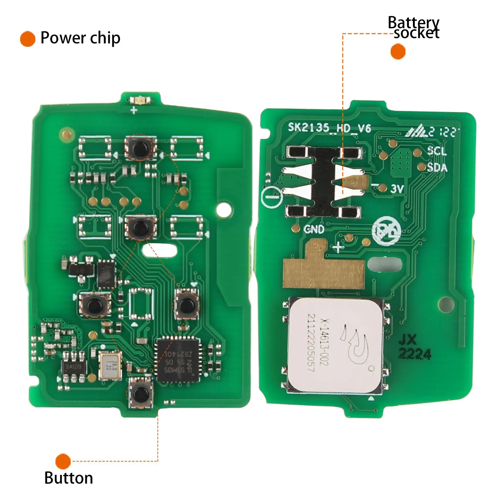 AUTEL IKEYHD005AL Ho-nda 5 أزرار مفتاح ذكي عالمي 5 قطعة/الوحدة