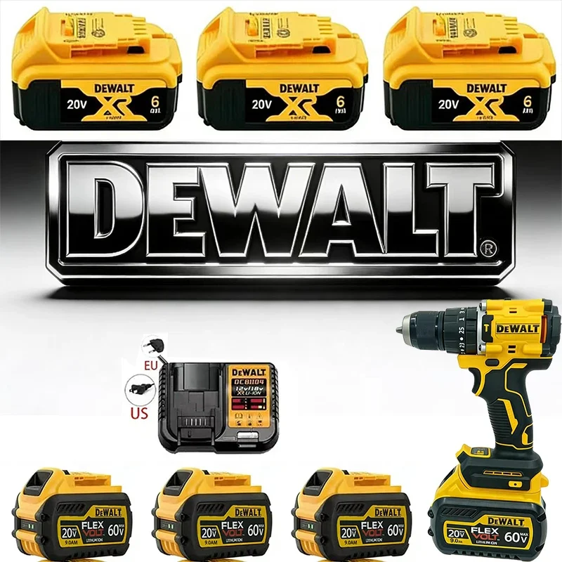 

♻️DeWALT 100% Original Battery 20V/60V 6Ah 9Ah MAX FlexVolt for DCB606 DCB205 DCB206 DCB209 DCB182 Power Tool with Cha