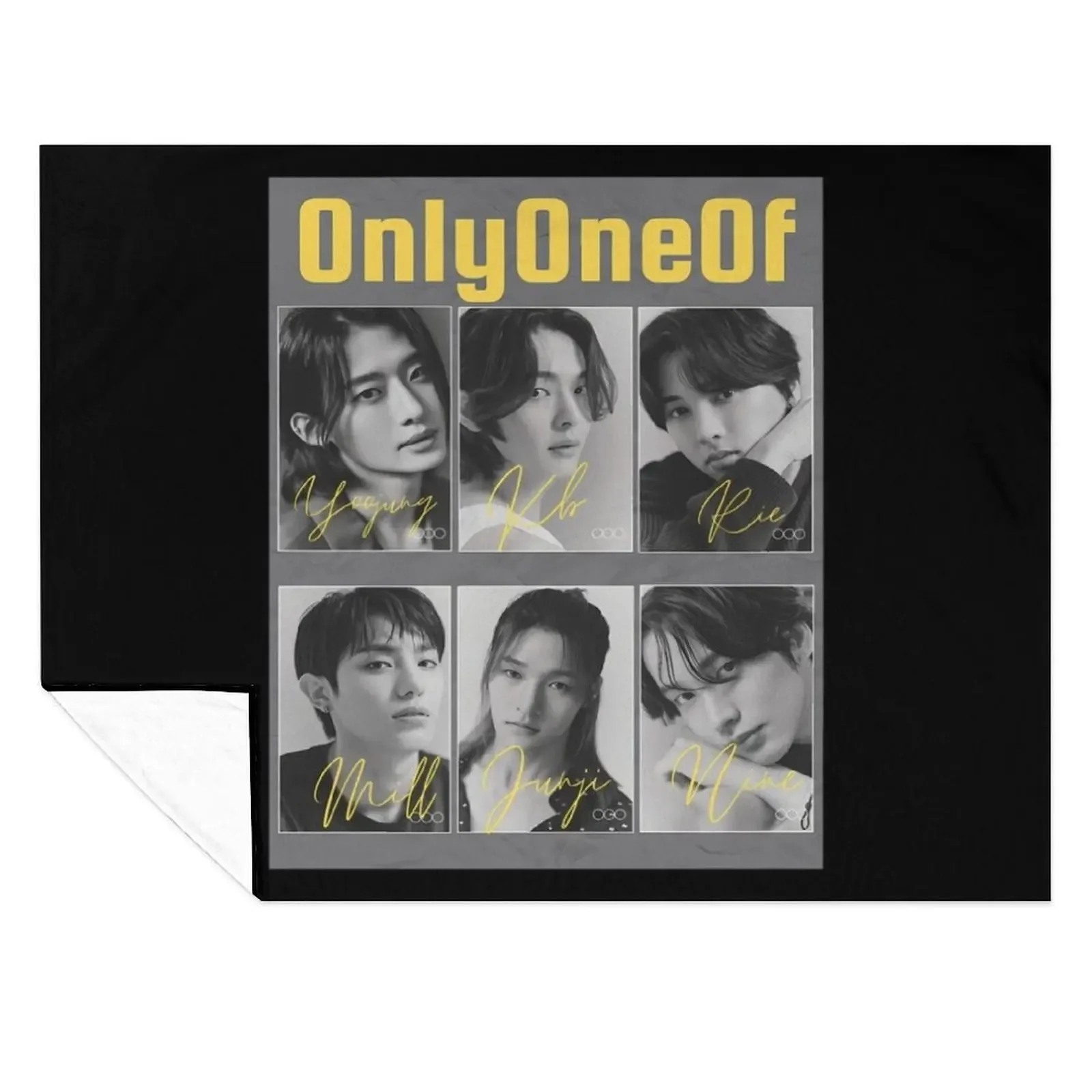 

Onlyoneof Kpop Members Throw Blanket Comforter Beach anime Plaid Blankets