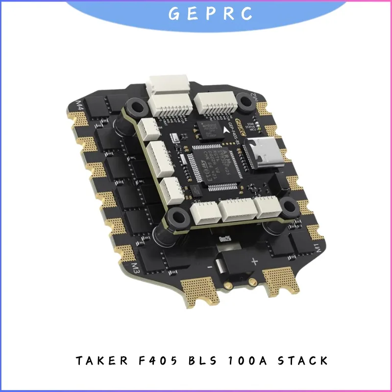 

GEPRC TAKER F405 BLS 100A 8S STACK 4IN1 ESC Black Box Data Analyze Record Flight Barometer Integrated LC Filter Racing FPV Drone
