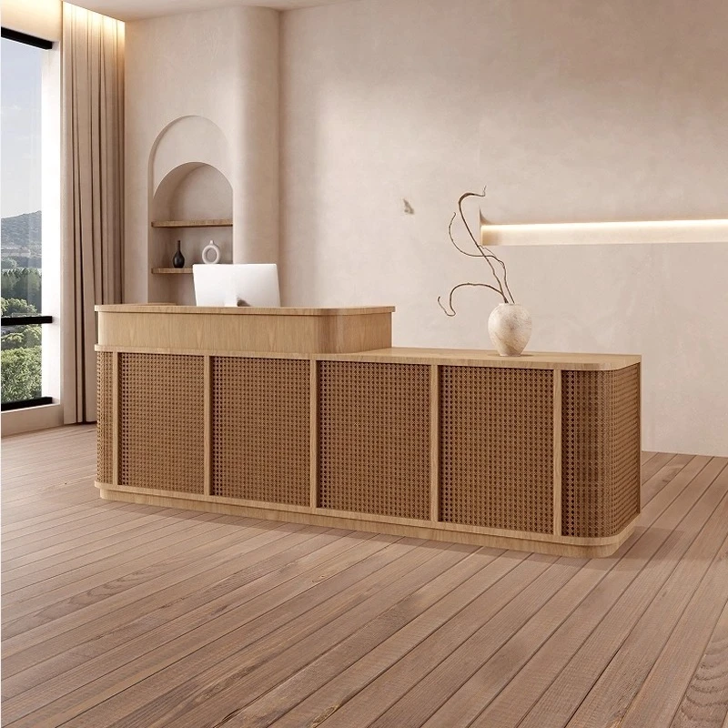 New Chinese style surprise wind rattan women's clothing store store store small bar checkout page