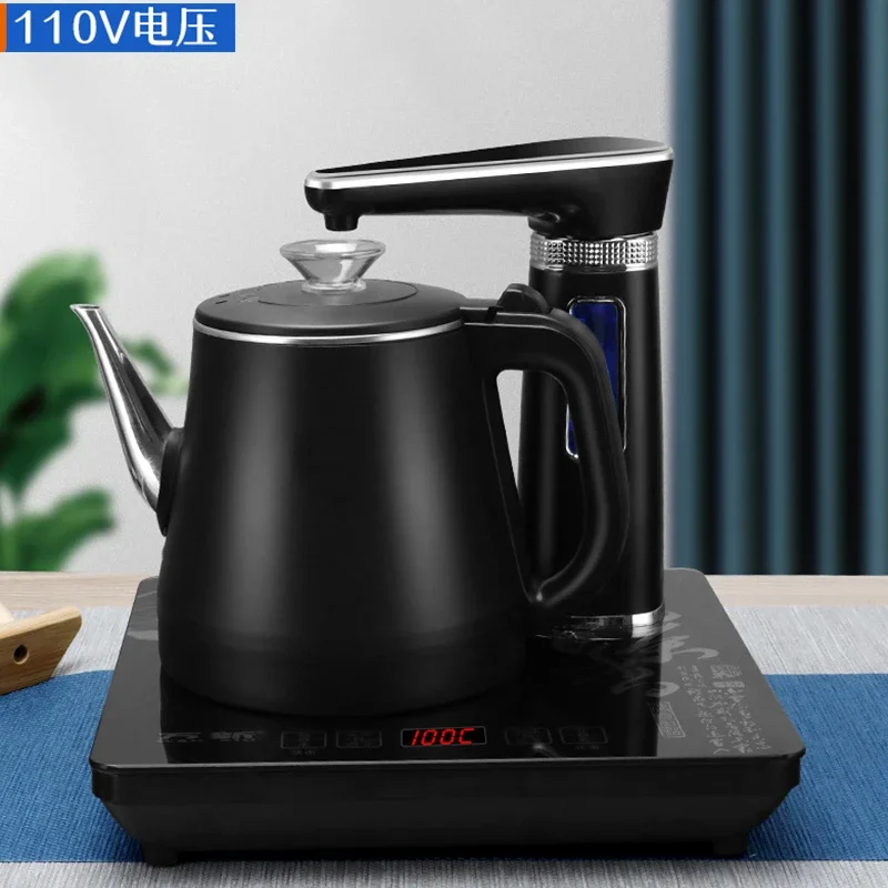 110V V Electric Kettle Automatic Water Adding Glass Tea Brewing Household Tea Tray Integrated Embedded Tea Brewing Pot