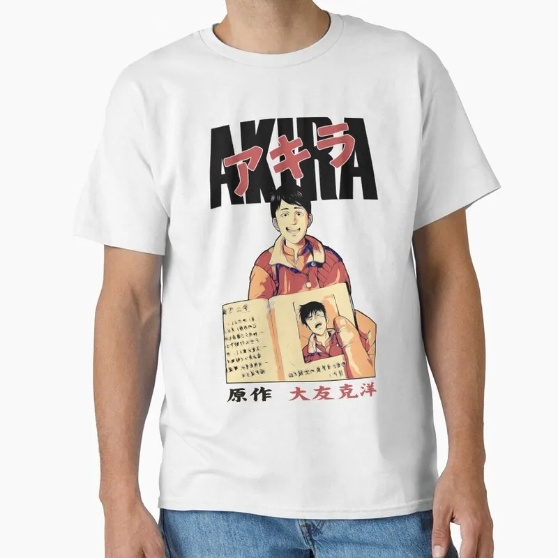 Akira Cyberpunk City Explosion Gift T‑Shirt Katsuhiro Otomo Retro Manga Shotaro Kaneda Neo‑Tokyo Anime Print Short Sleeve Tops