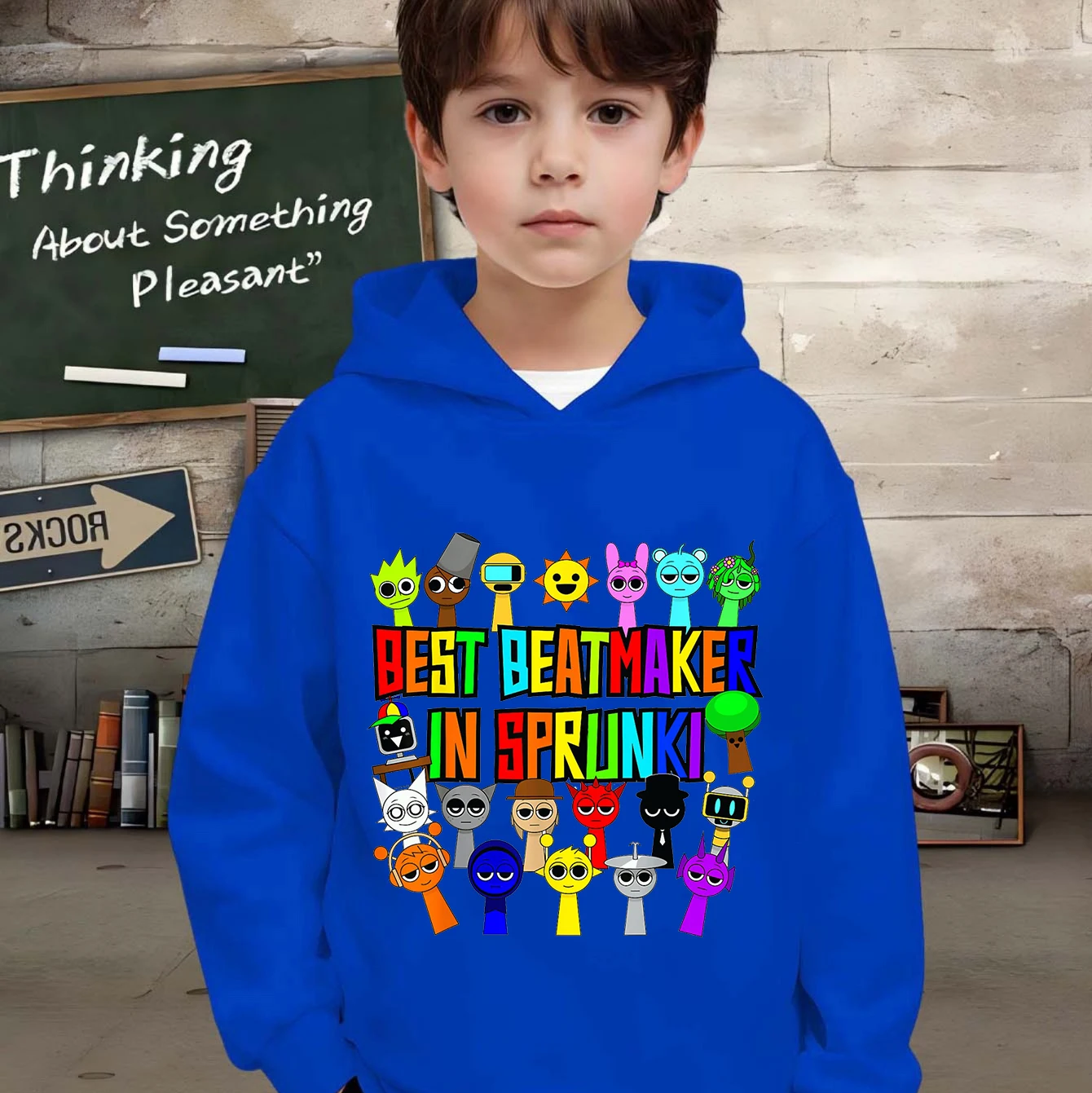 Sprunki figura de juego sudaderas con capucha estampadas niños niñas sudaderas de Anime dibujos animados Incredibox ropa de calle de manga larga divertida Sudadera con capucha Sprunki