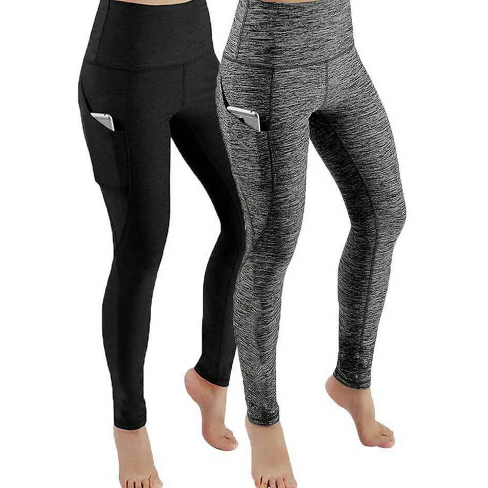 High Waist Legging Pockets Fitness Bottoms Running Sweatpants for Women Quick-Dry Sport Trousers Workout Yoga Pants