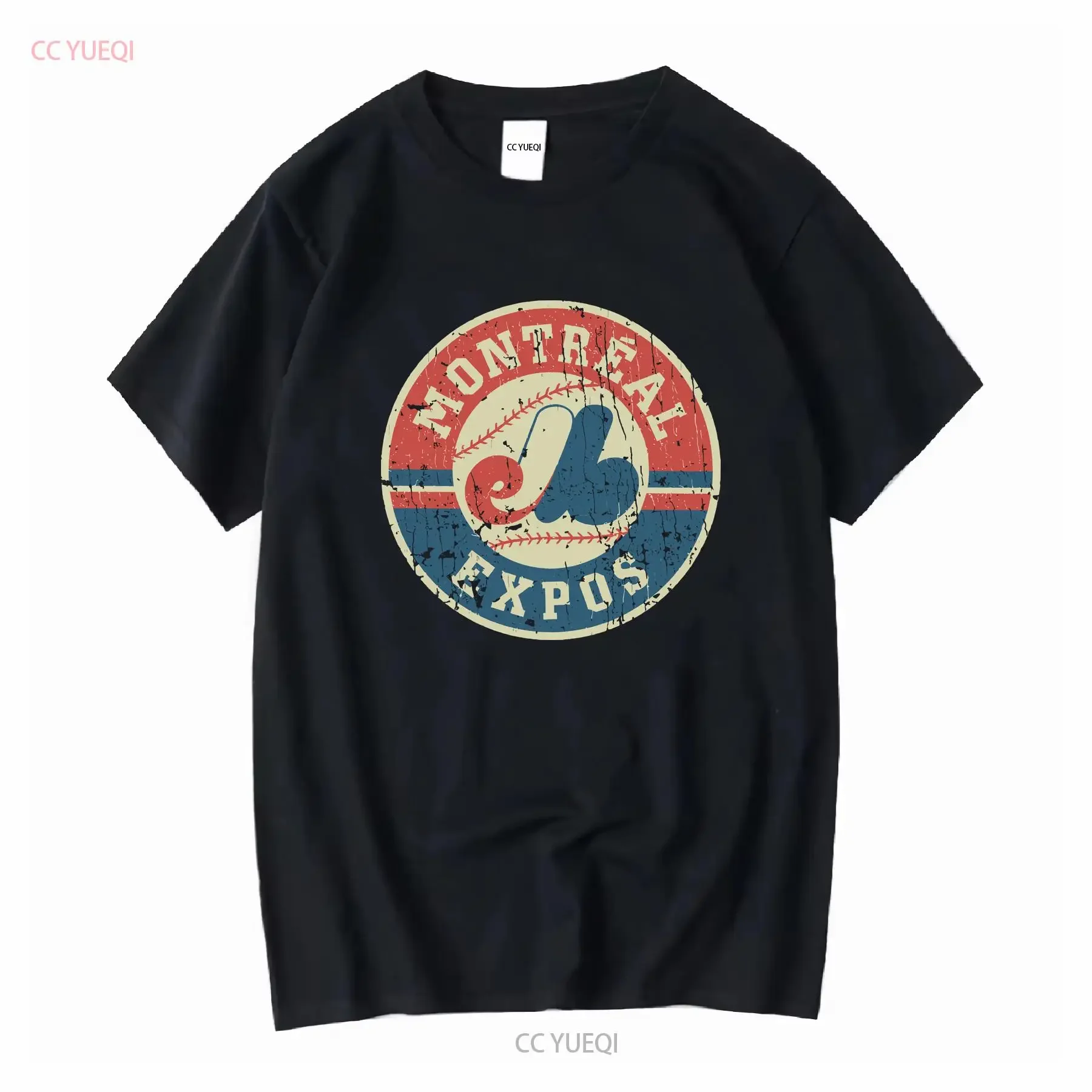 Montreal Expos 1969 Herren-T-Shirt S 3XL, lange oder kurze Ärmel, Vintage-Stil, gewaschen, Unisex, bequem, weich, Designerkleidung