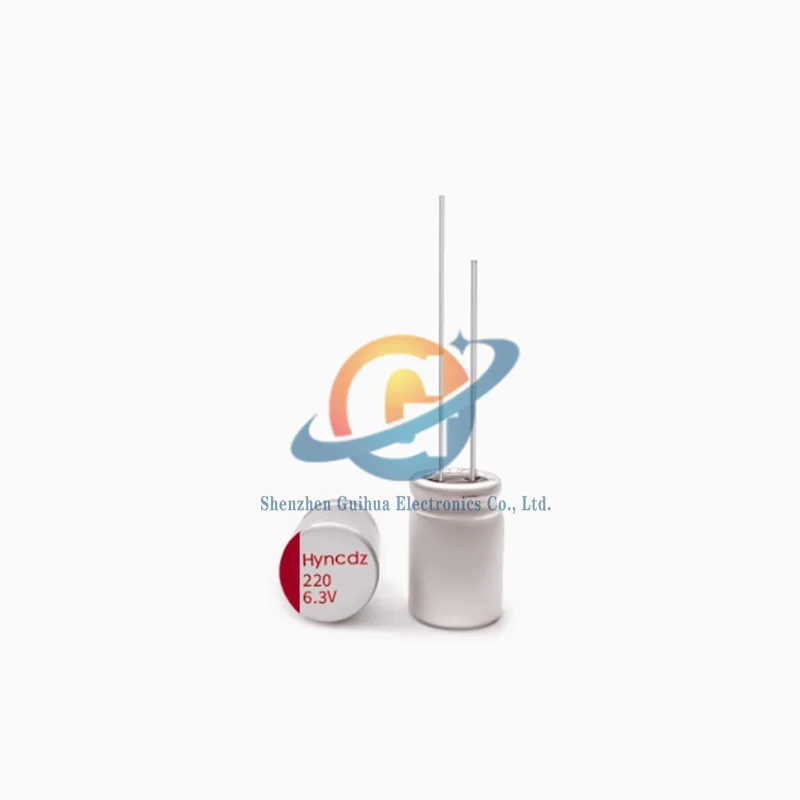 20pcs 6.3V220uf long-life, high-temperature resistant solid-state direct insertion electrolytic capacitors with a volume of 5x7m