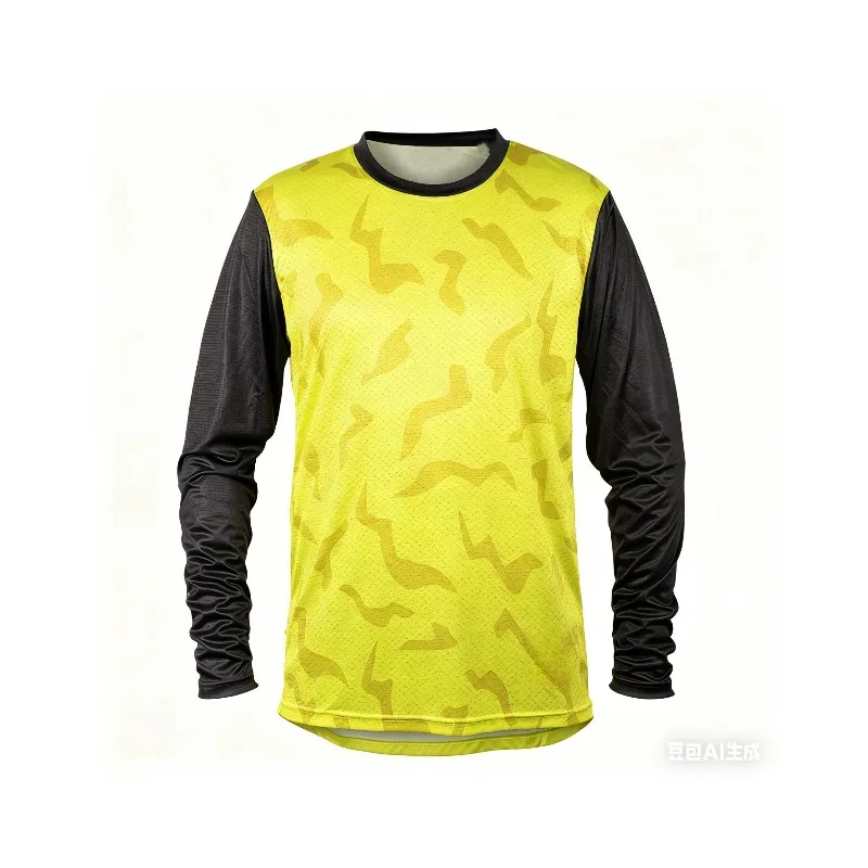 

Men's Casual T-shirt, 3D Printed Breathable Quick Drying Sports Long Sleeved Shirt, Motorcycle, Mountain Bike Riding Suit