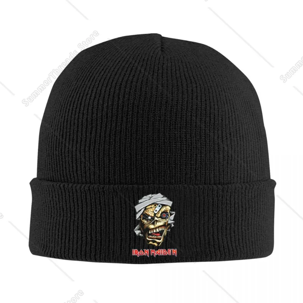 Iron Maidens Band Knitted Caps Women's Men's Beanies Winter Hat Warm Caps