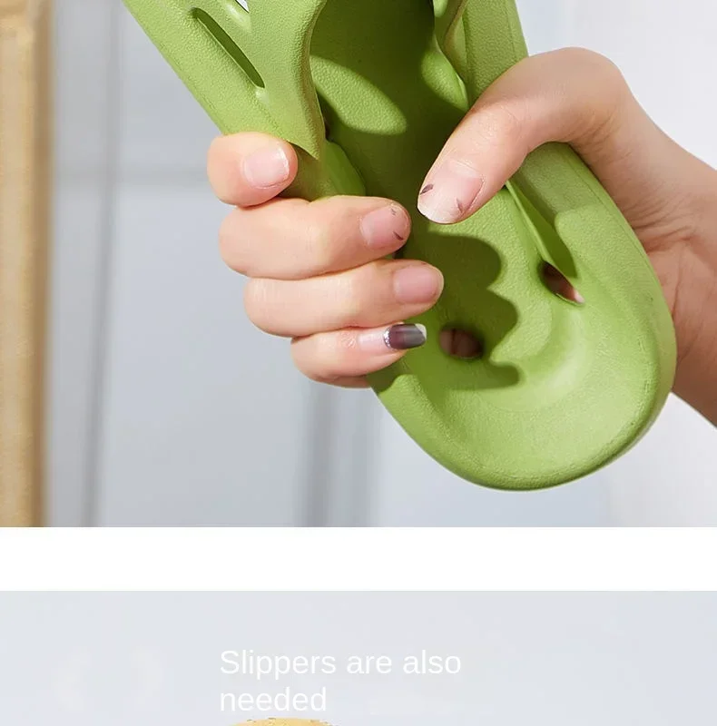 Pantuflas de baño para mujer, sandalias de verano con diseño de queso, zapatos de EVA para hombre, chanclas suaves antideslizantes, pantuflas de interior para parejas