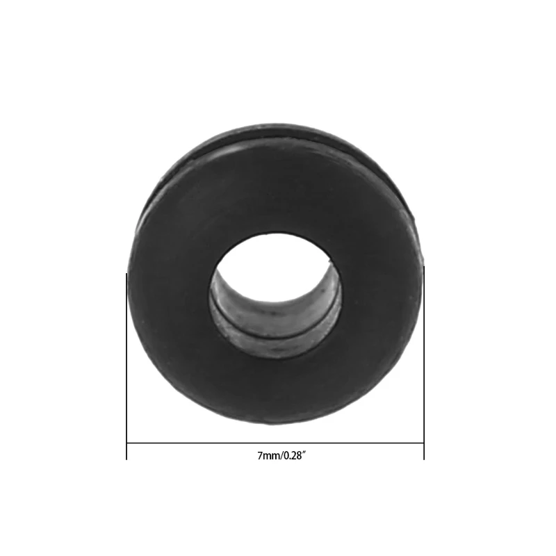 4pcs/Bag Bedplate Grommets BLACK Rubber Compatible With SME- 3009 3012 SME- 3009 3012 Base Plate Grommets